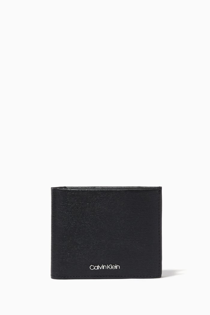

Minimalism Bifold Wallet in Leather, Black