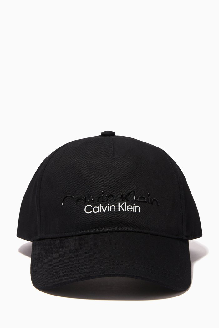 

CK Code Cap in Cotton Twill, Black