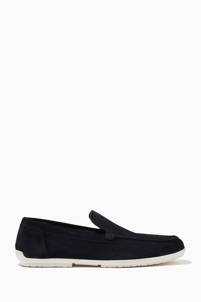 

Driver Shoes in Suede, Blue