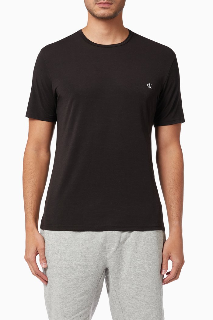 

Logo T-Shirt in Recycled Polyester, Black