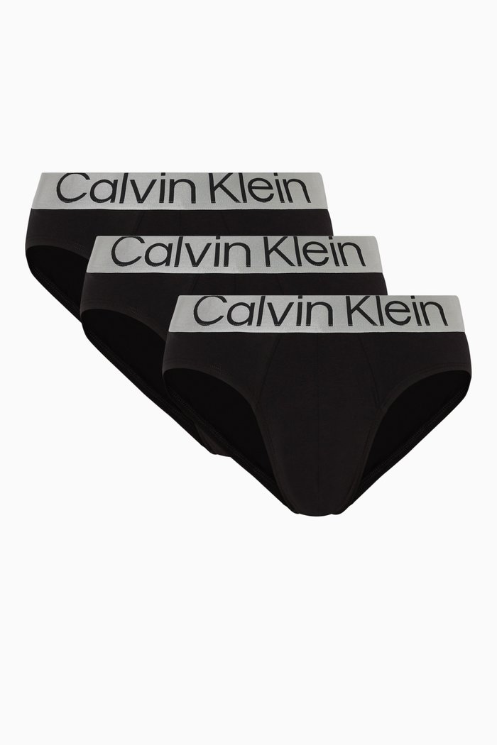 Hip Briefs, Set of 3, Black