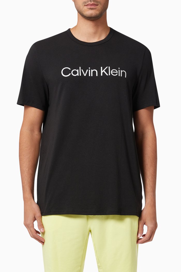 

Logo T-Shirt in Cotton Blend, Black