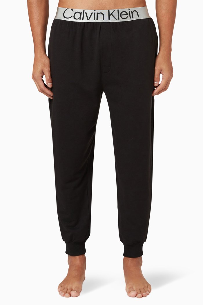 Logo Jogger Pants in Jersey, Black