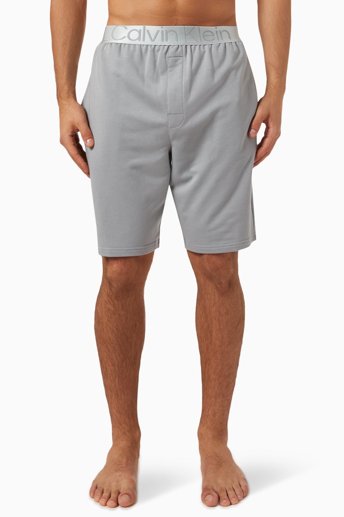

Lounge Shorts in Cotton Blend, Grey