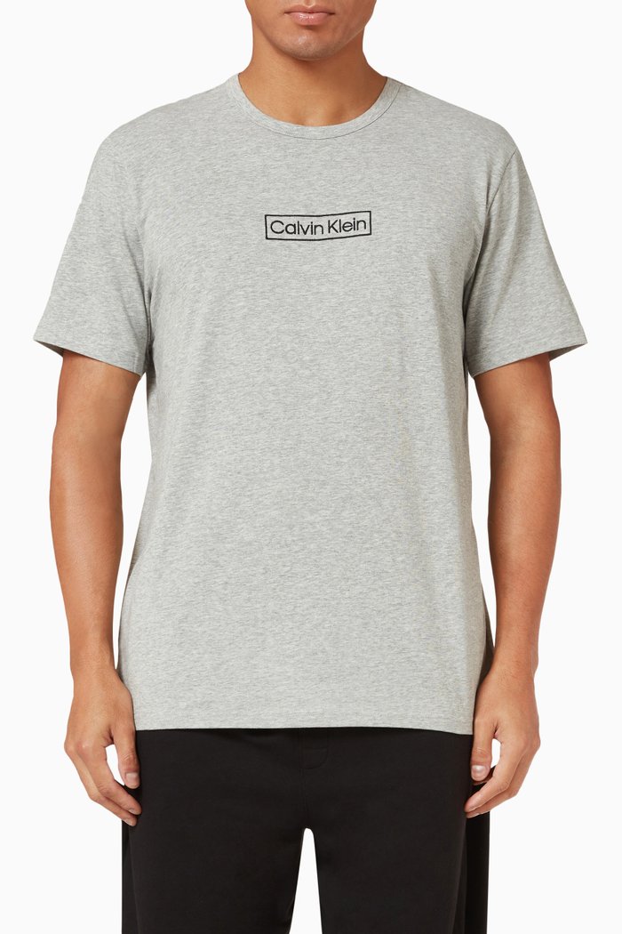 

Logo T-shirt in Jersey, Grey