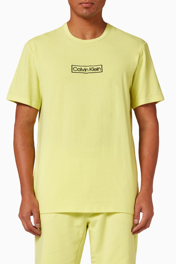 

Logo T-shirt in Jersey, Yellow