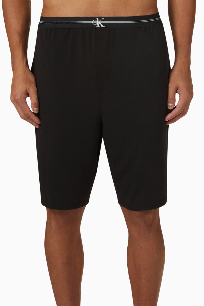 

Sleep Shorts in Nylon, Black