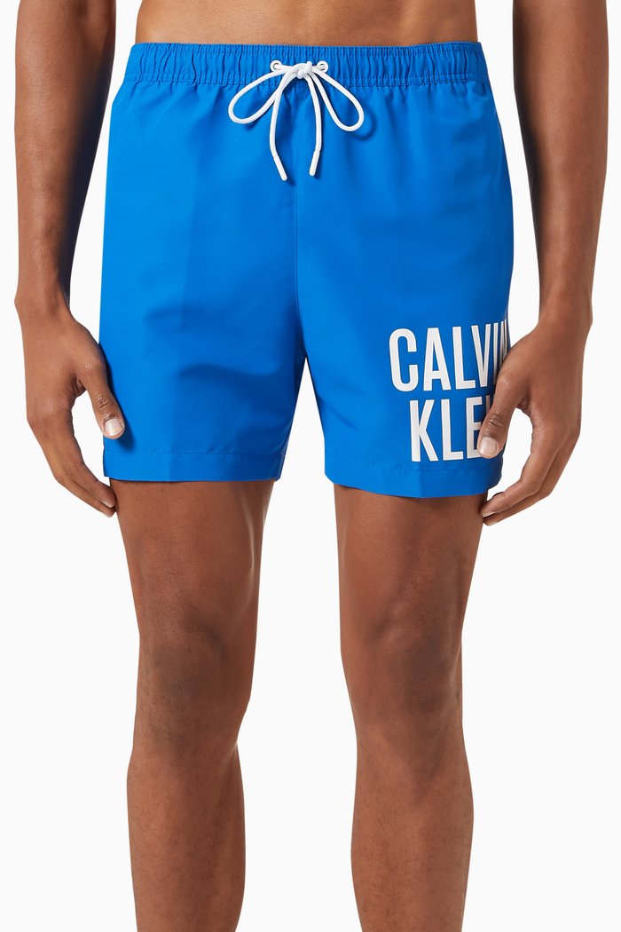 

Medium Drawstring Swim Shorts, Blue