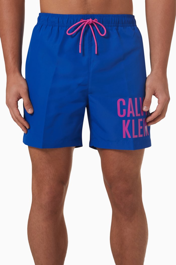Medium Drawstring Swim Shorts, Blue