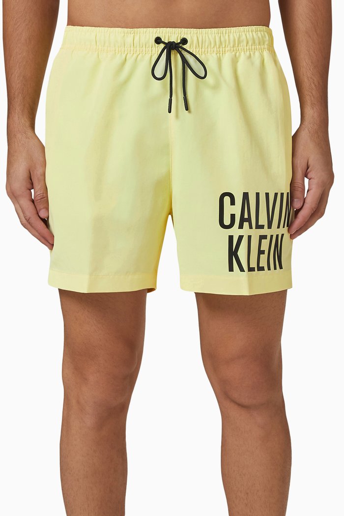

Medium Drawstring Swim Shorts, Yellow