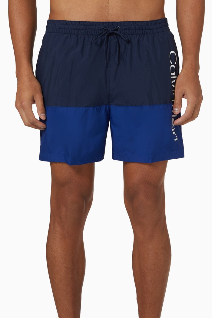 

Medium Drawstring Swim Shorts, Blue