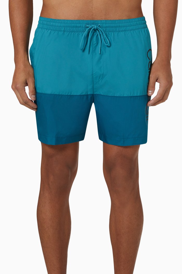 

Medium Drawstring Swim Shorts, Blue