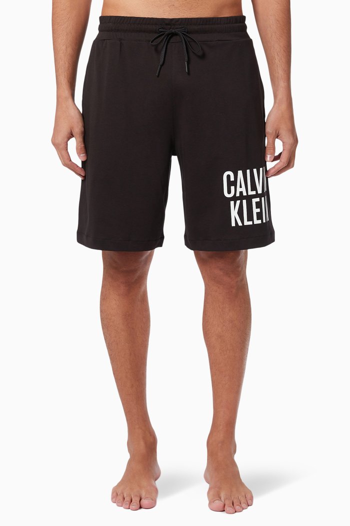 Logo Shorts in Jersey, Black