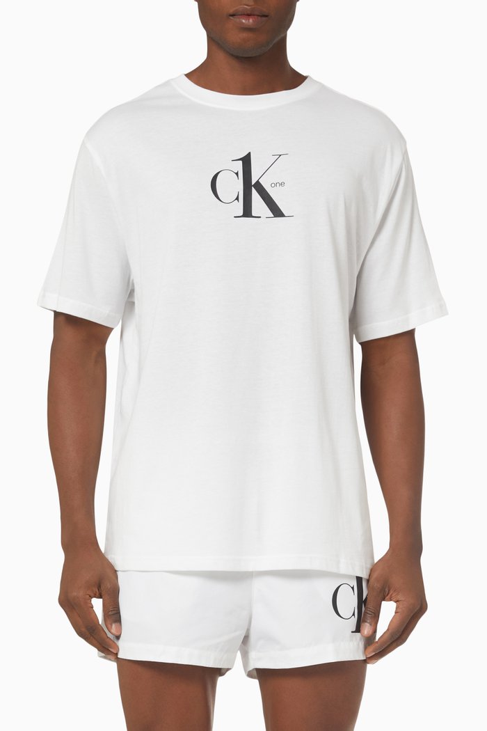 

Beach T-shirt in Organic Cotton, White