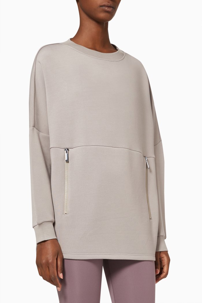 Bayliss Sweatshirt in Rayon, Grey