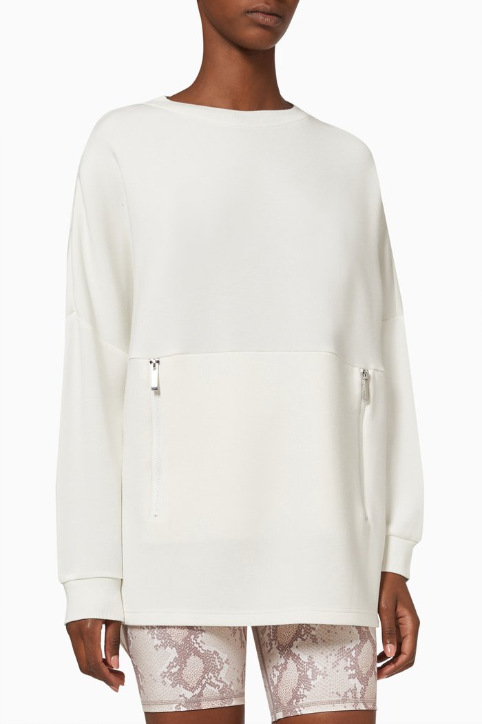 

Bayliss Sweatshirt in Rayon, White