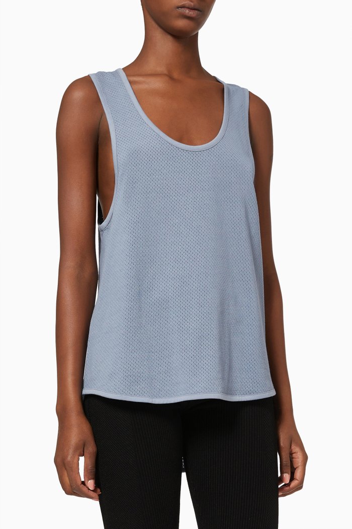 

Arlee Tank Top in Cotton Jersey, Blue