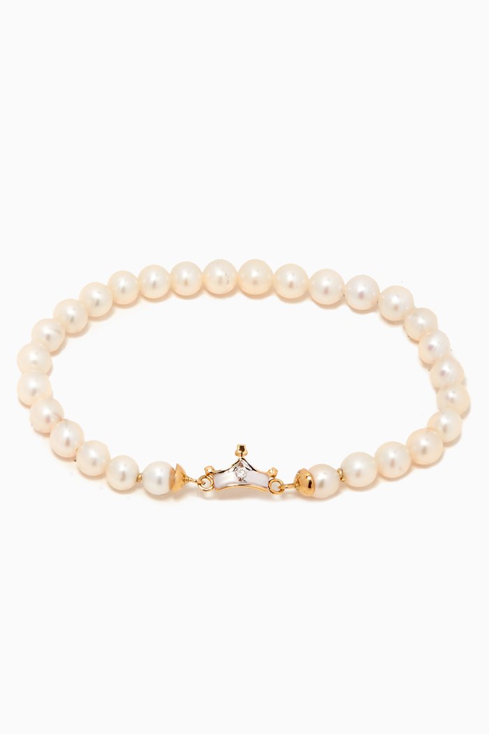 

Freshwater Pearl Bracelet, Gold