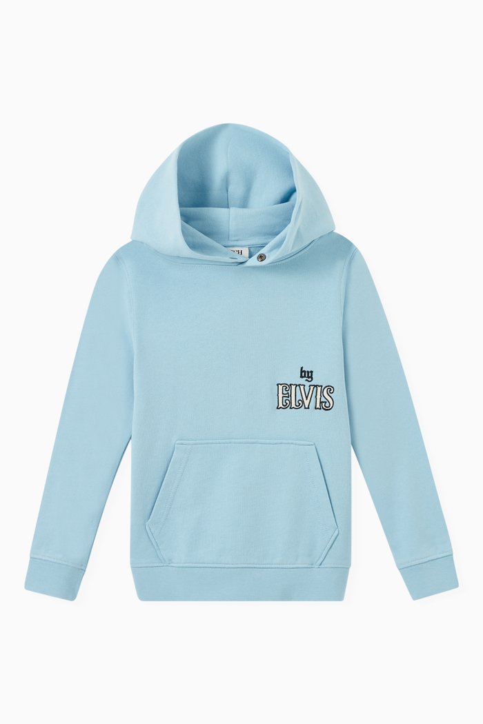 

Elvis Hoodie in Organic Cotton, Blue