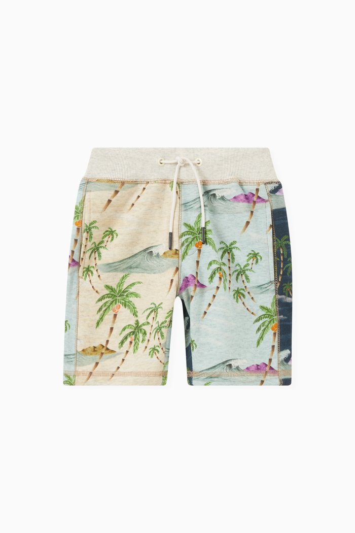 

Island Print Shorts in Cotton, Multicolour