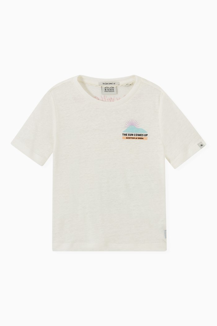 

Abel Mac Print Shirt in Linen, Neutral