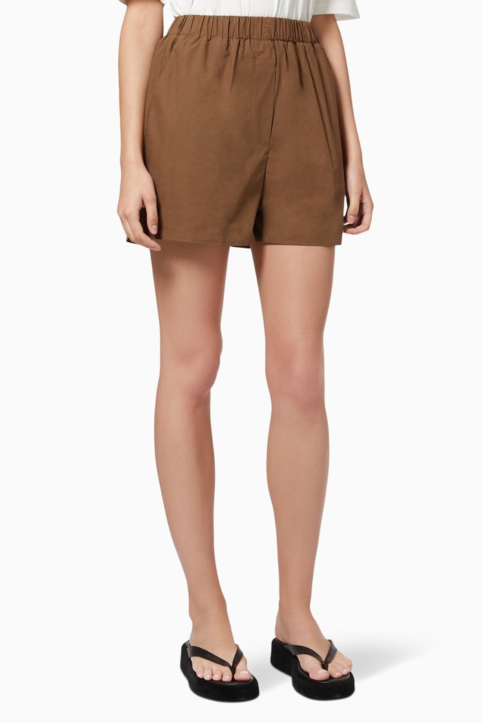 

Lui Boxer Shorts in Organic Cotton, Brown
