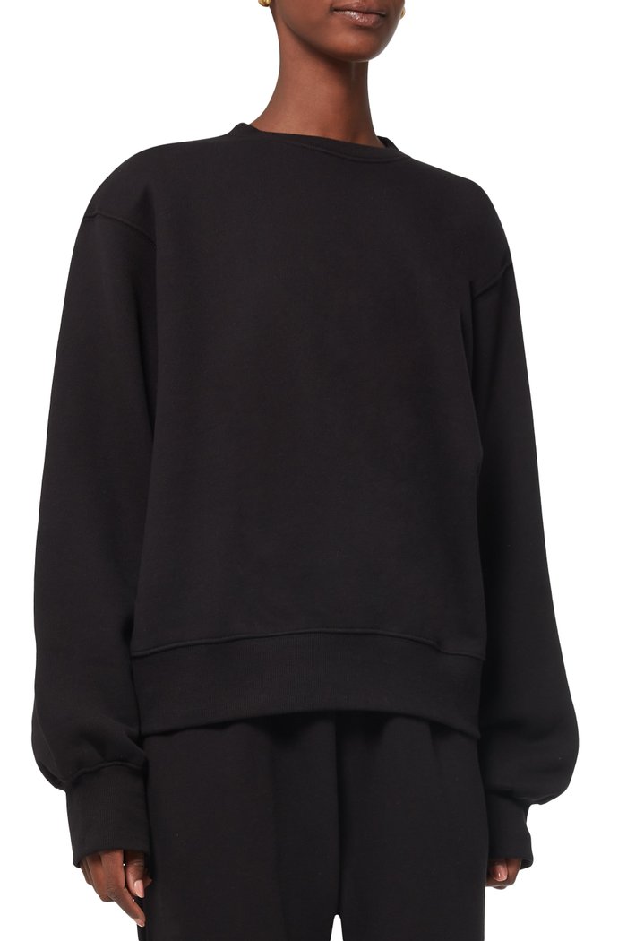 

Vanessa Sweatshirt in Cotton Jersey, Black