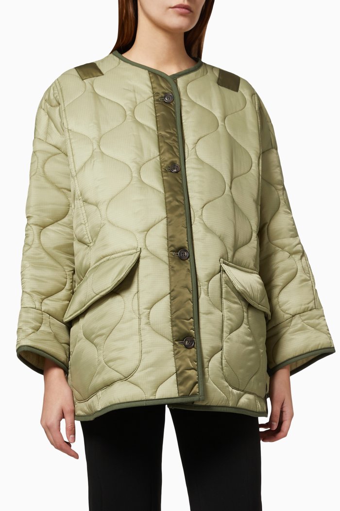 

Teddy Quilted Jacket, Green