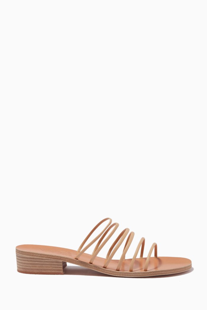 

The Sani Heels in Vachetta Leather, Brown