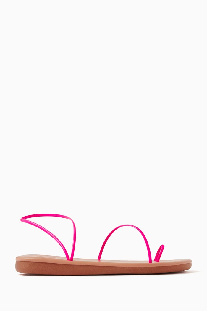 Kansiz Sandals in Faux Leather, Pink