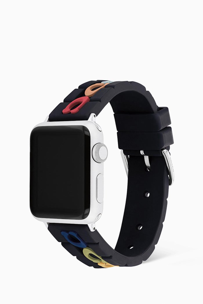 

Rainbow Signature Apple Watch® Strap in Rubber, 38/40mm, Black