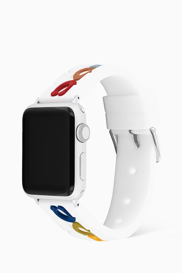 

Rainbow Signature Apple Watch® Strap in Rubber, 38/40mm, White