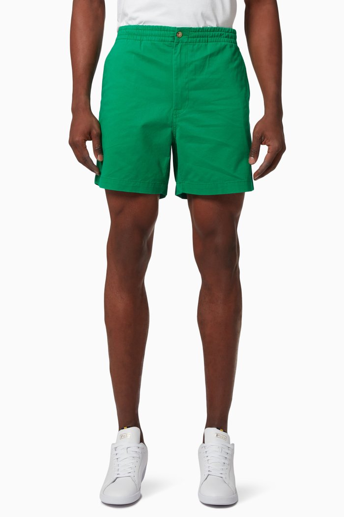 Shorts in Cotton, Green