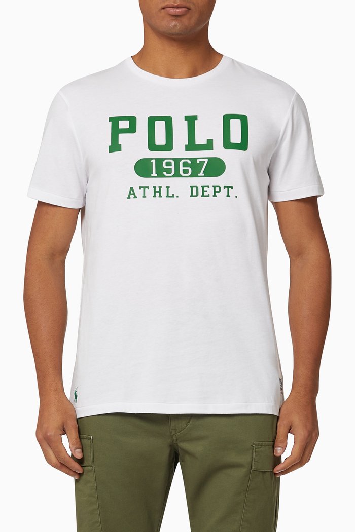 

Polo Logo T-shirt in Jersey, White