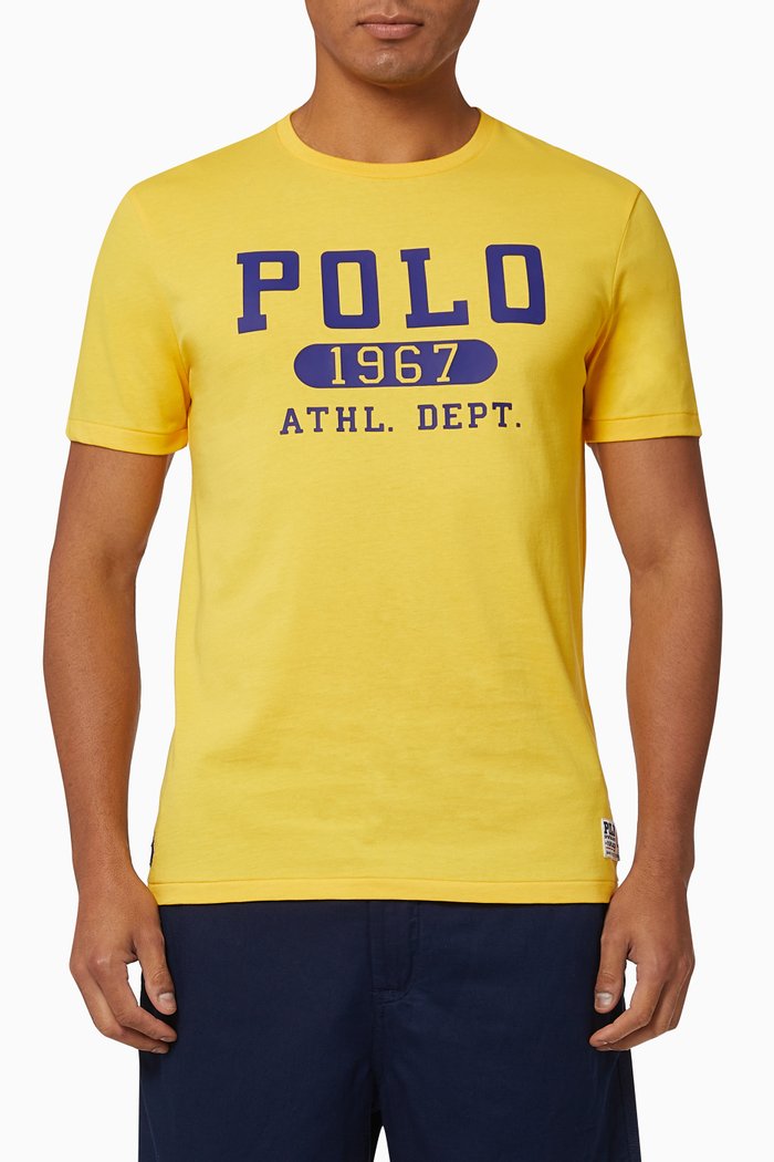

Polo Logo T-shirt in Jersey, Yellow