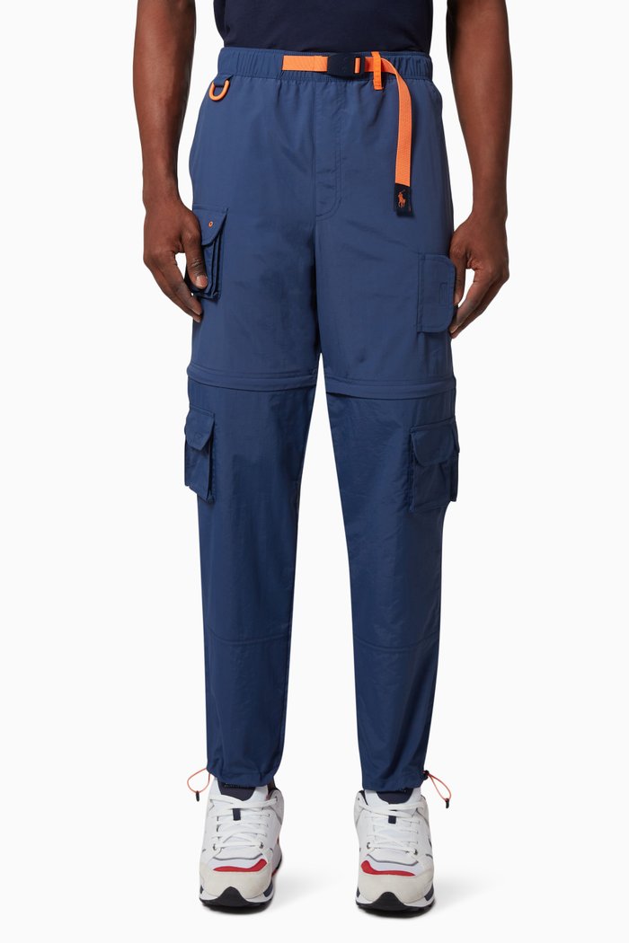 

Convertible Water Resistant Pant in Recycled Nylon, Blue
