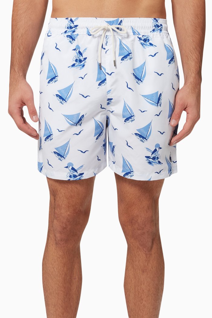 

Traveler Shorts in Recycled Nylon, White