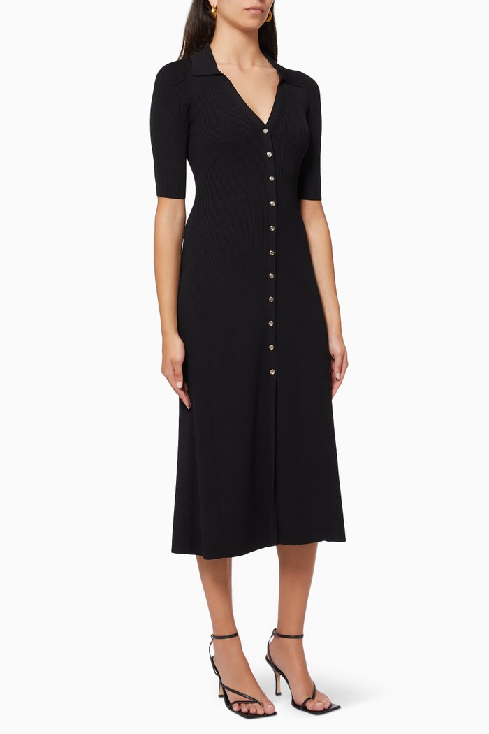 

Sally Dress in Fine Knit, Black