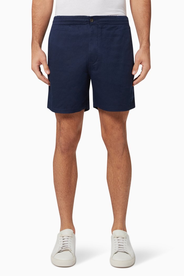 

Shorts in Linen Tencel Blend, Blue