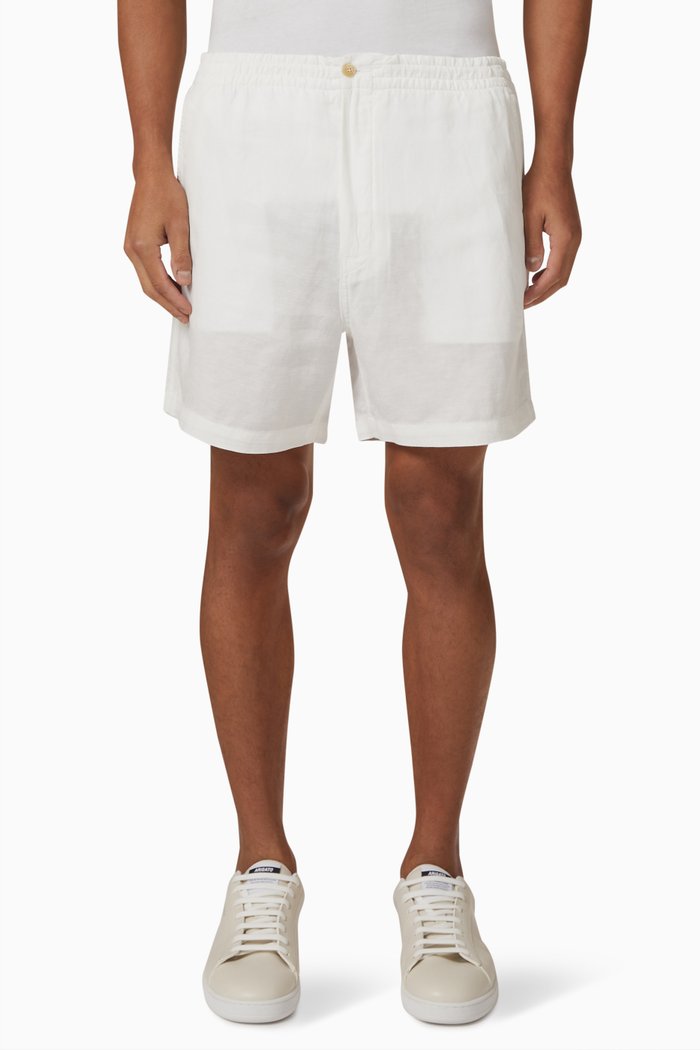

Shorts in Linen Tencel Blend, White