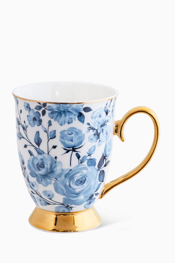 

Charlotte Rose Mug in Vegan Bone China, Blue