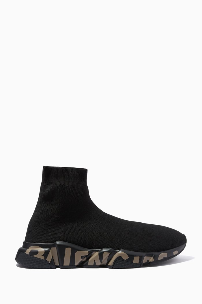 

Speed Graffiti Sneakers in Jacquard Knit, Neutral