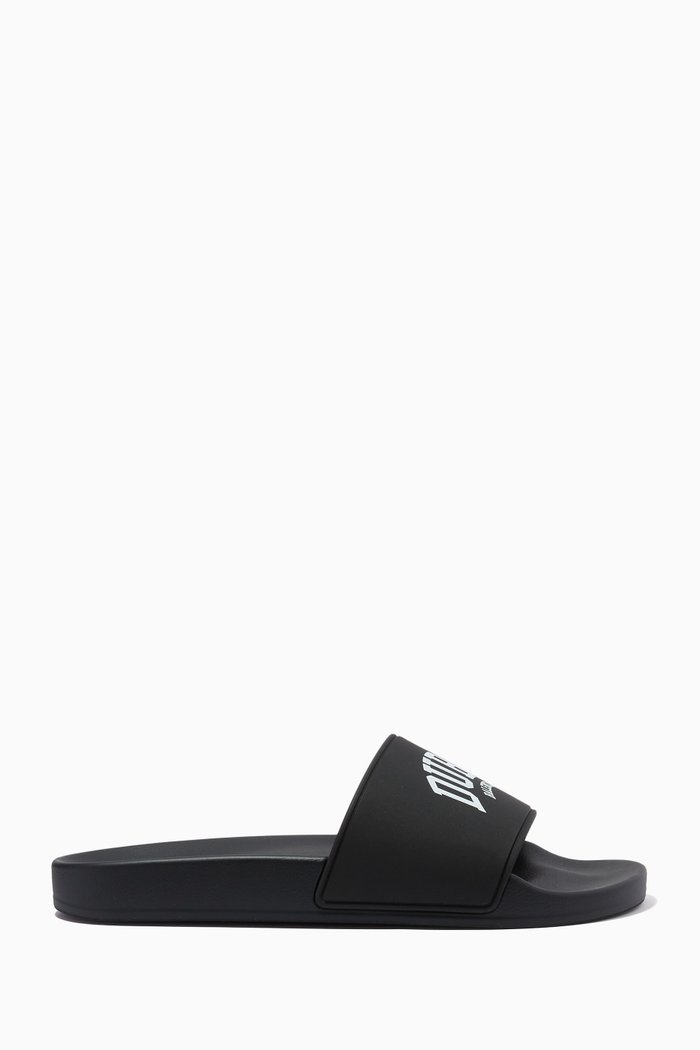 

Dubai Pool Slides in Rubber, Black