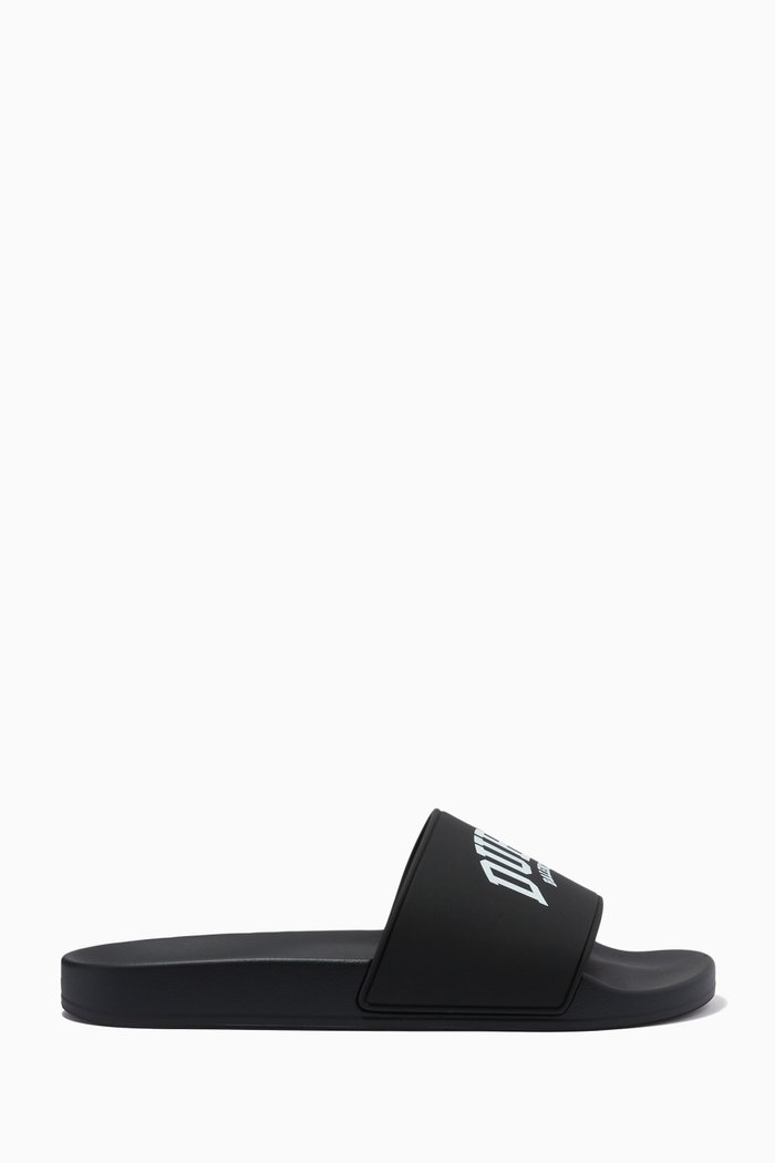 

Dubai Pool Slides in Rubber, Black