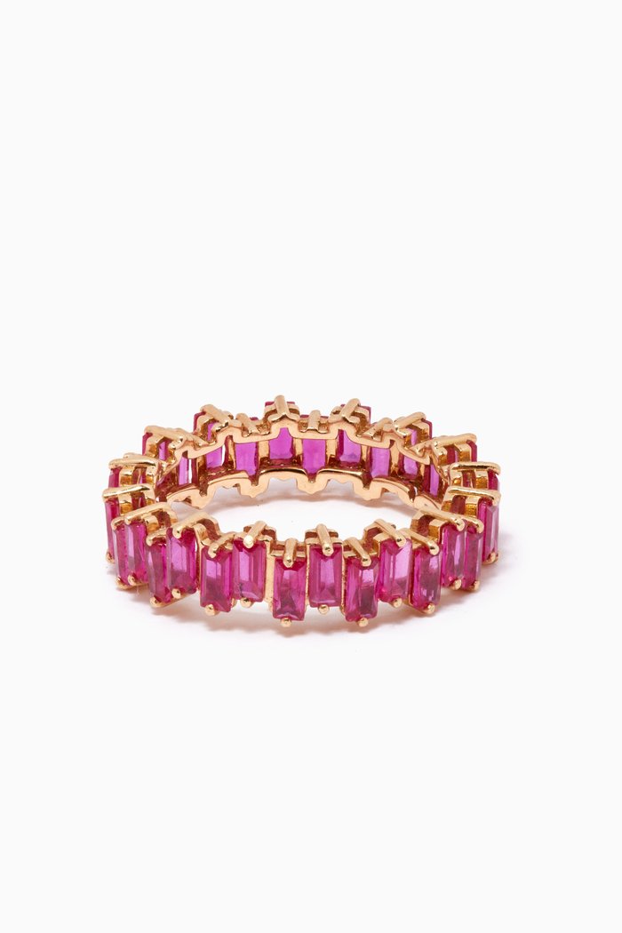 

Baguette Ruby Ring in 18kt Yellow Gold