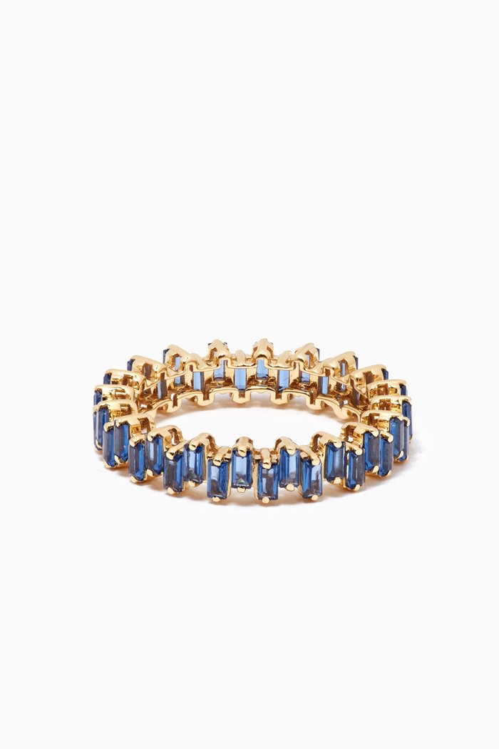 

Baguette Sapphire Ring in 18kt Yellow Gold