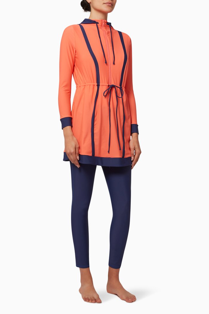 

Taali Swimsuit Set in Stretch Nylon, Pink