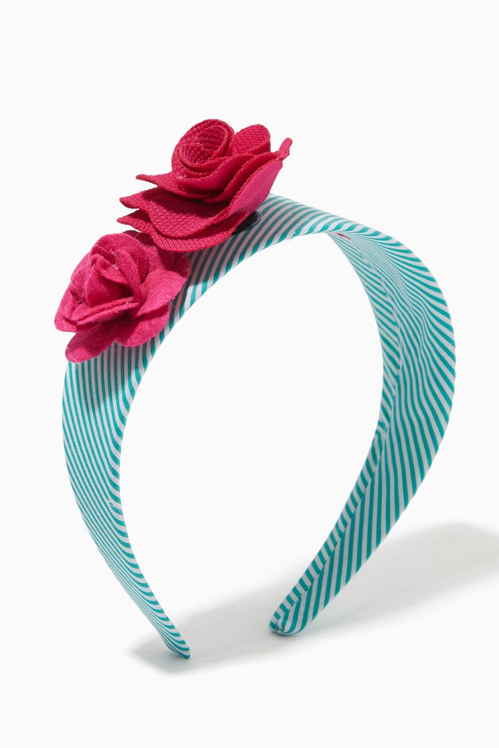 

Floral Hairband, Green