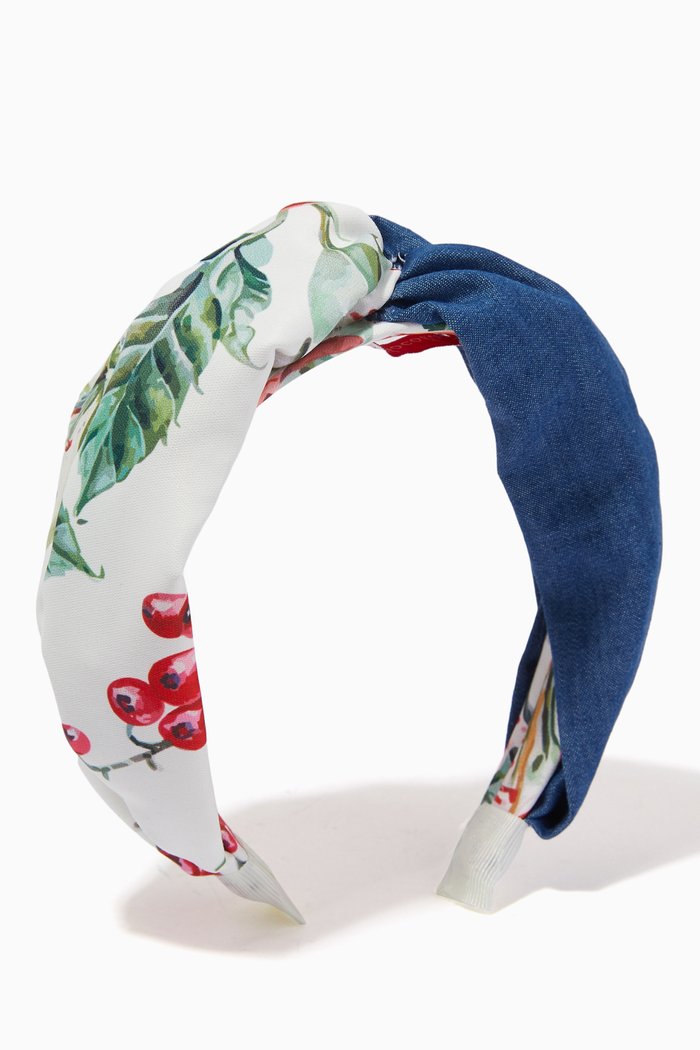 

Patchwork Hairband, Blue
