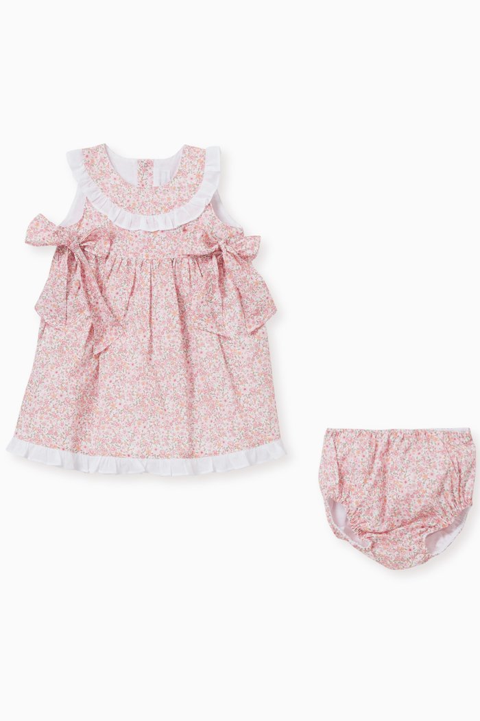 

Ursula Dress & Bloomers Set in Cotton, Pink